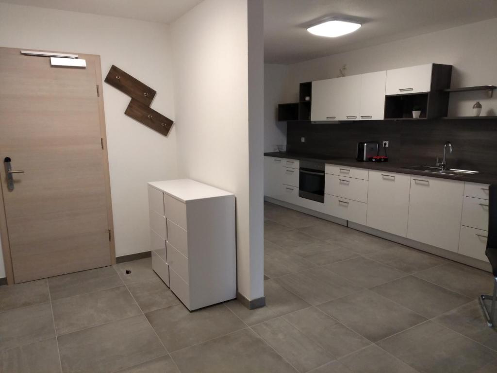 Kuchyň nebo kuchyňský kout v ubytování Hotel Restaurant Sailer
