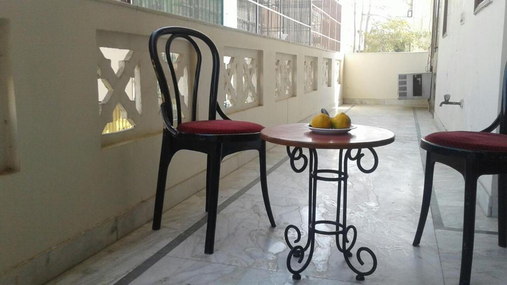 Balkón nebo terasa v ubytování Pamposh Guest House, Gurgaon