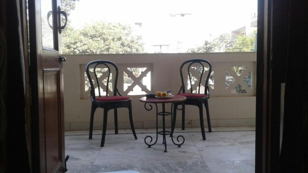 Balkón nebo terasa v ubytování Pamposh Guest House, Gurgaon