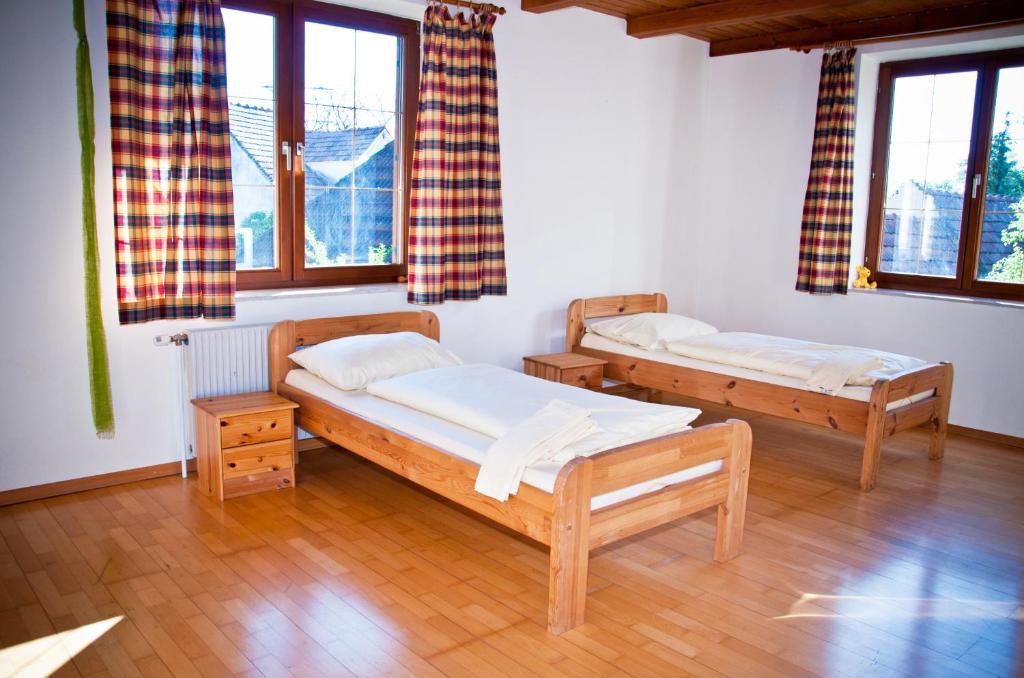 Postel nebo postele na pokoji v ubytování Apartments Himmelreich