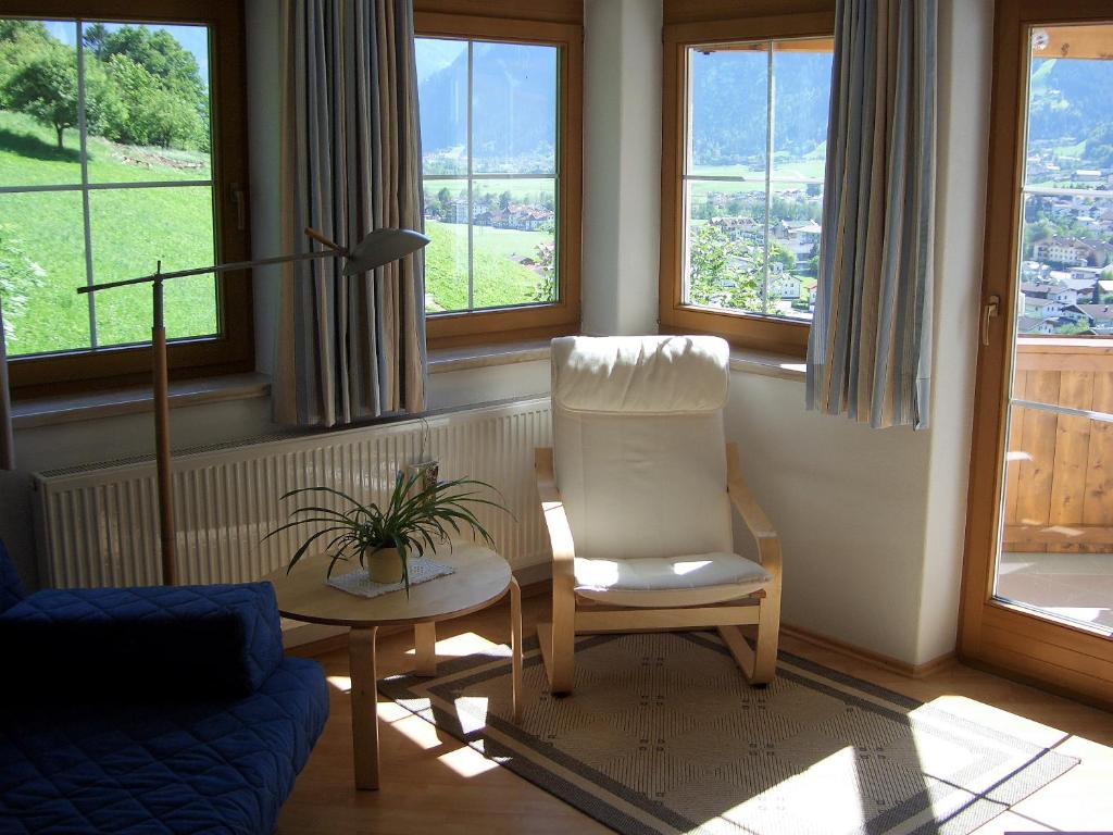 Posezení v ubytování Ferienwohnung Sonnentraum