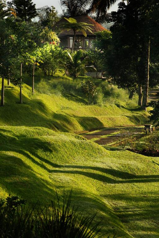 Zahrada ubytování Bagus Jati Health & Wellbeing Retreat