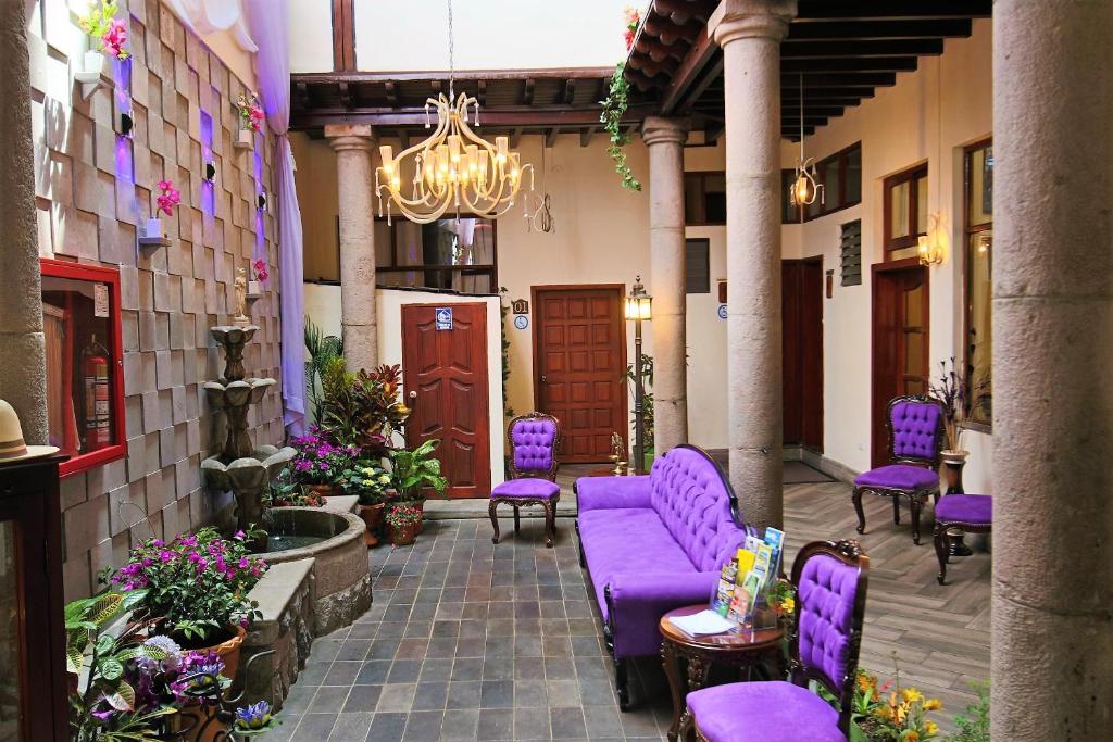 Posezení v ubytování Hotel Colonial San Agustin