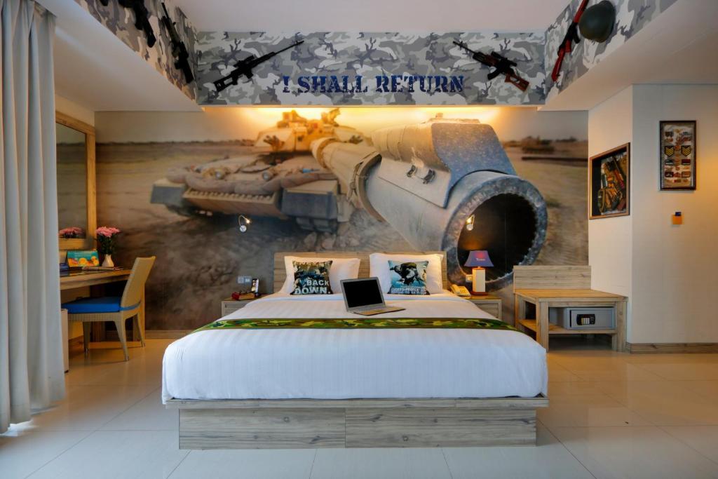 Postel nebo postele na pokoji v ubytování Rhadana Hotel