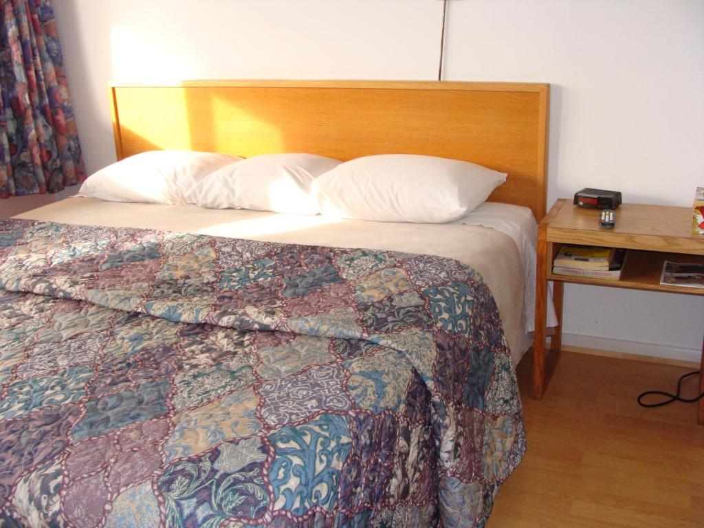 Postel nebo postele na pokoji v ubytování Lion Motel