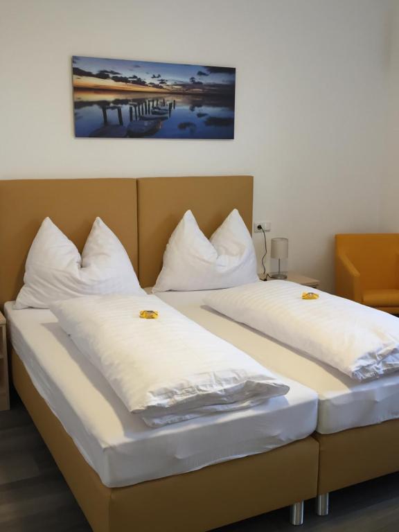 Postel nebo postele na pokoji v ubytování Schlafplatzl