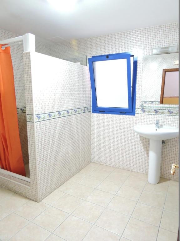 Koupelna v ubytování Hostal Magec