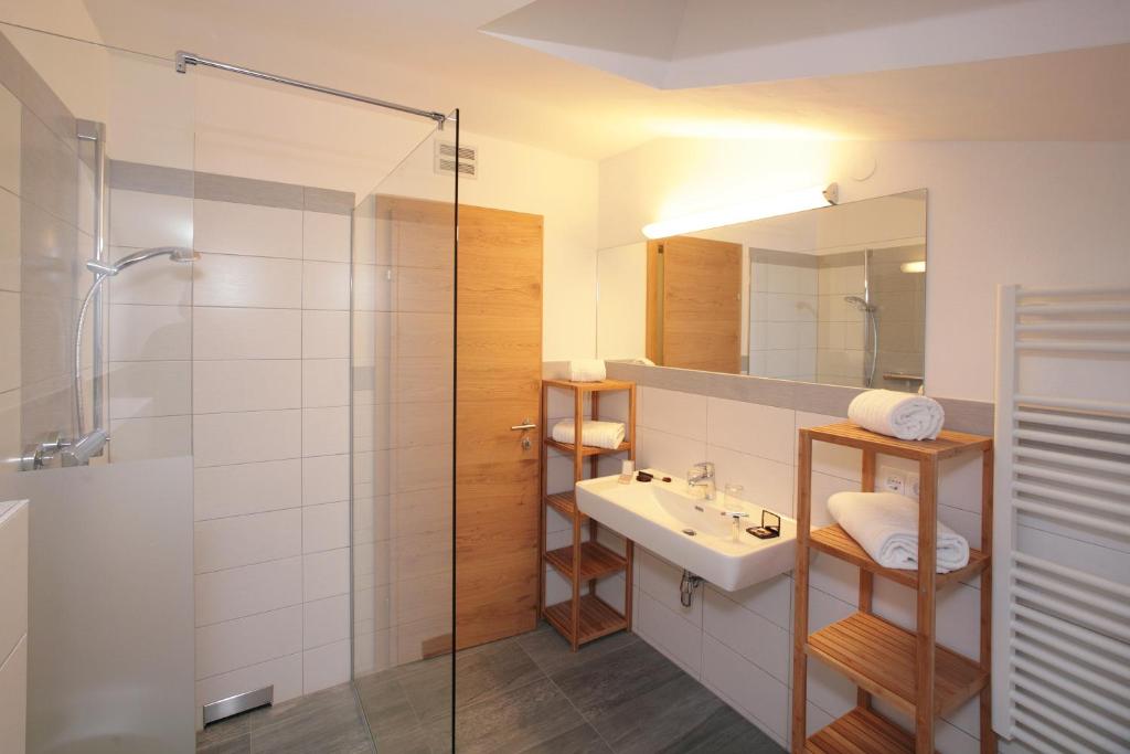 Koupelna v ubytování Alm Appartements ZellamSee