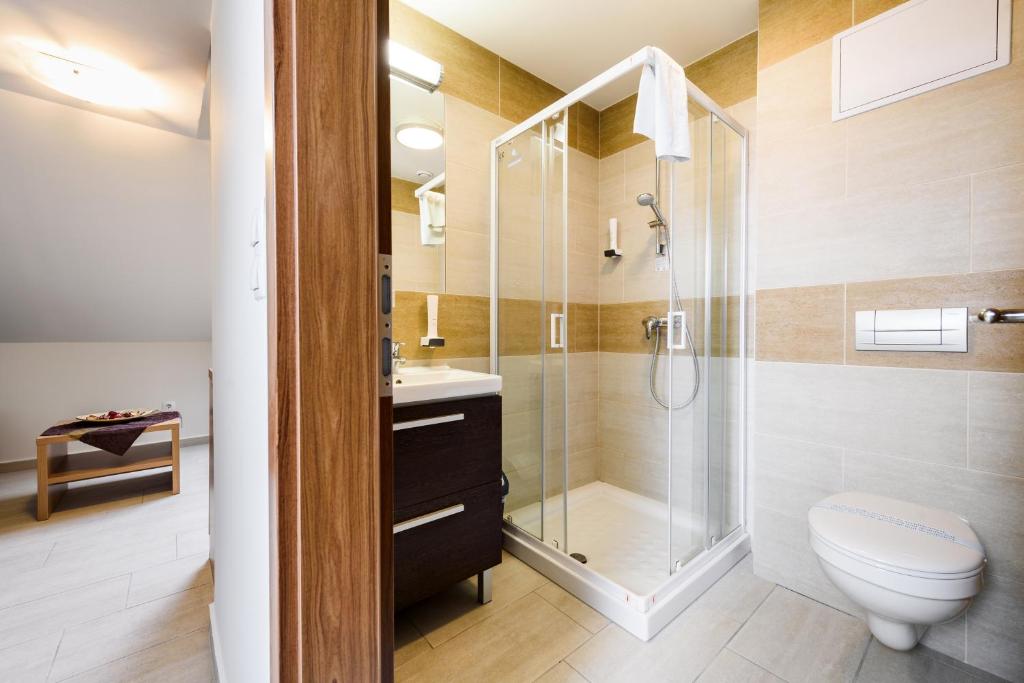 Koupelna v ubytování Hotel Garzon Plaza