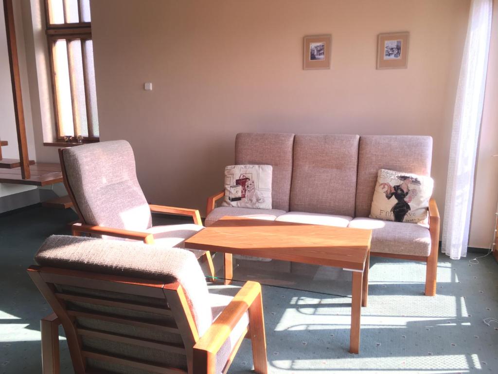 Posezení v ubytování Pension Apartment Granit