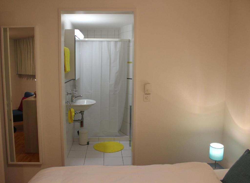 Koupelna v ubytování A Casa Fina- a modern room close to Basel