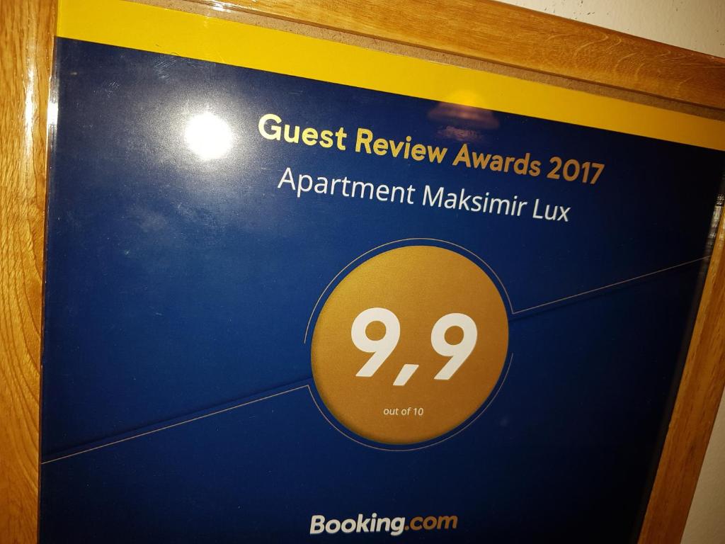Certyfikat, podpis lub inny dokument wystawiony w obiekcie Apartman Maksimir Lux Zagreb-145m2
