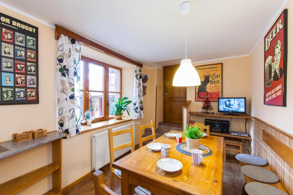 Kuchyň nebo kuchyňský kout v ubytování Hostel Postel