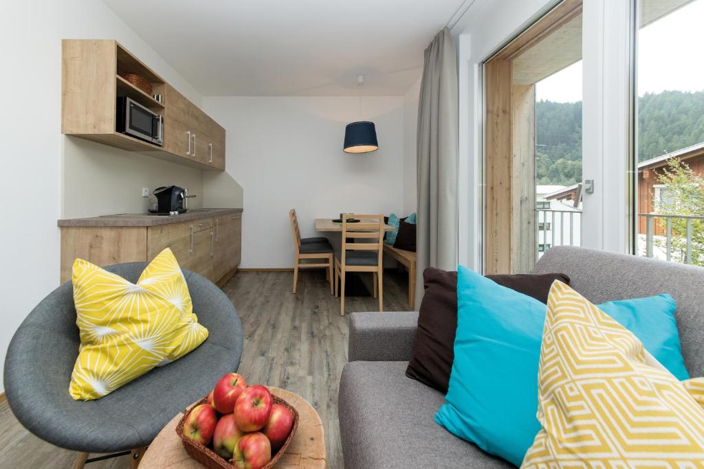 Posezení v ubytování Alpine Lodge Klösterle am Arlberg