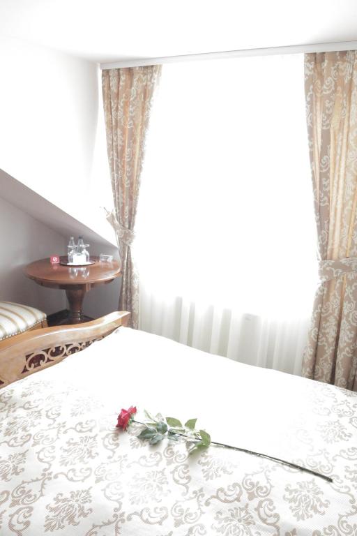 Postel nebo postele na pokoji v ubytování Hotel Slavia