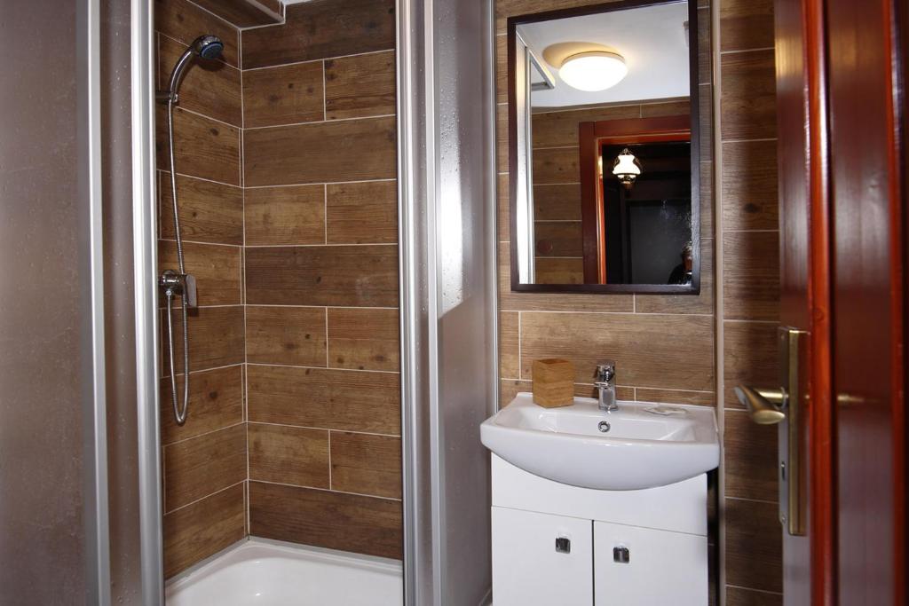 Koupelna v ubytování Hotel Kuria