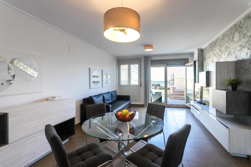 Posezení v ubytování ApartUP Patacona Terrace Duplex I