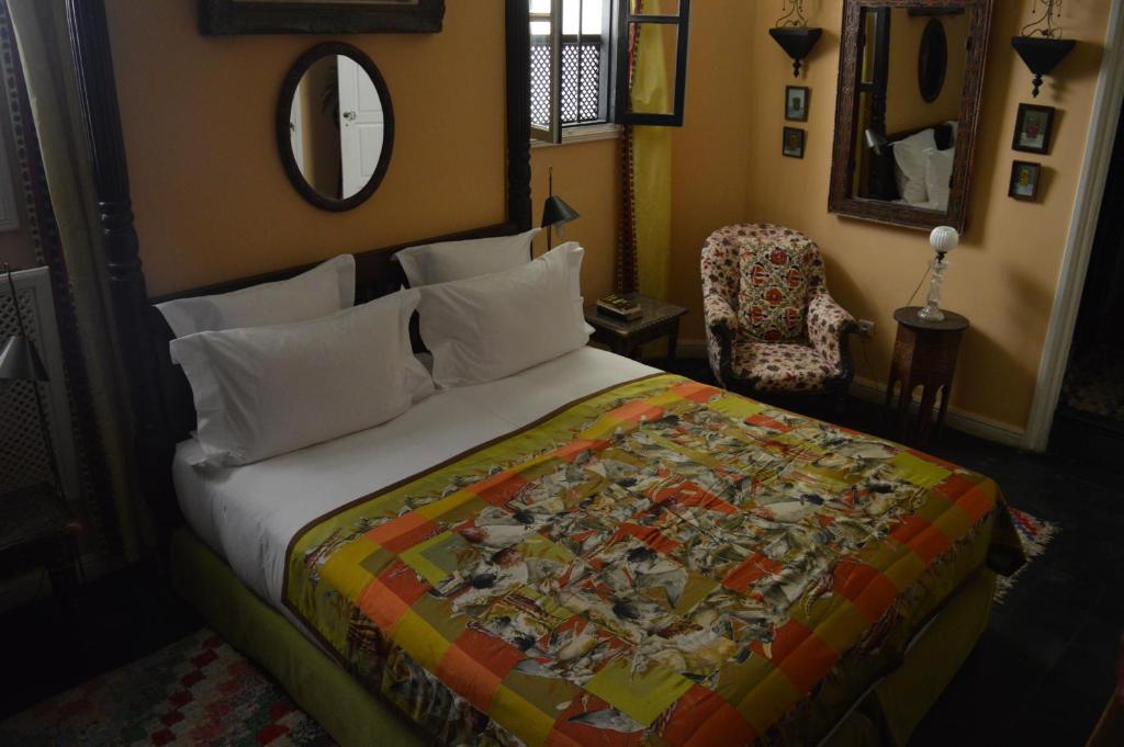 Letto o letti in una camera di Aux 3 Portes