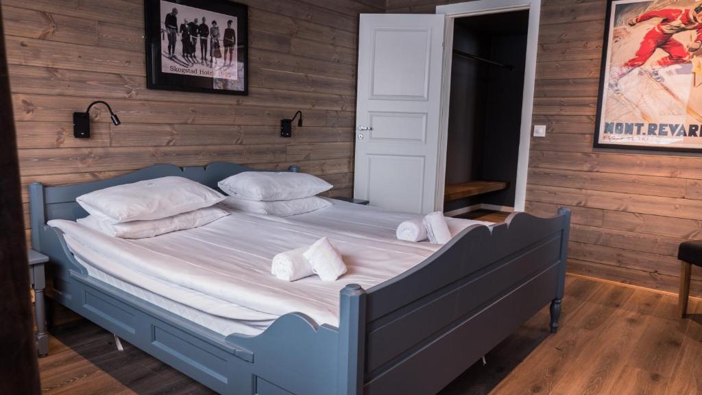 Postel nebo postele na pokoji v ubytování Skogstad Hotel - Unike Hoteller