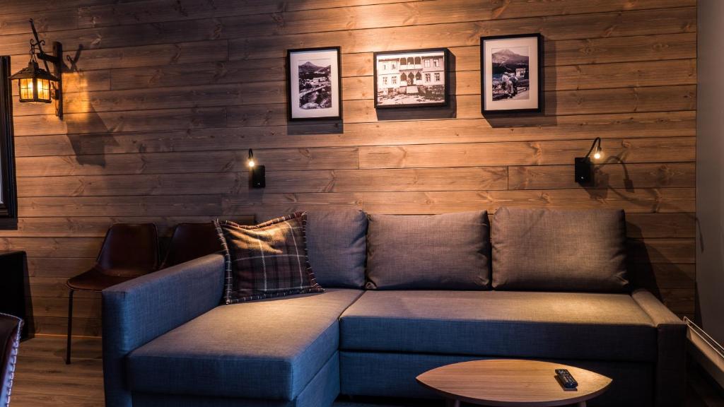 Posezení v ubytování Skogstad Hotel - Unike Hoteller
