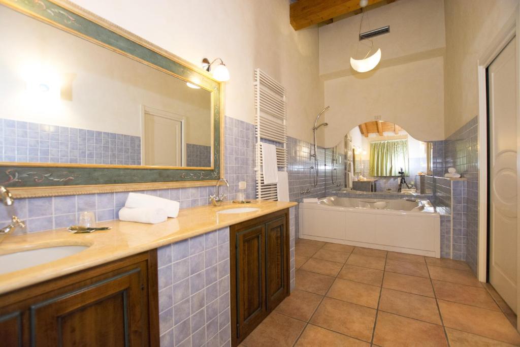 Koupelna v ubytování Hotel Adda