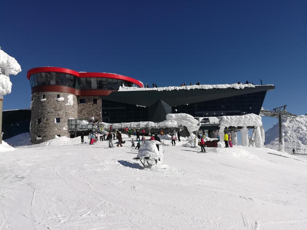 Byt Staré koliesko, Jasná, Demänovská Dolina during the winter