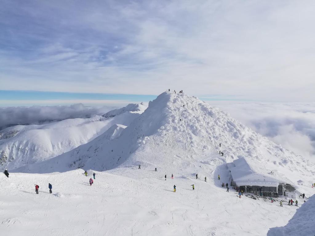 Byt Staré koliesko, Jasná, Demänovská Dolina during the winter
