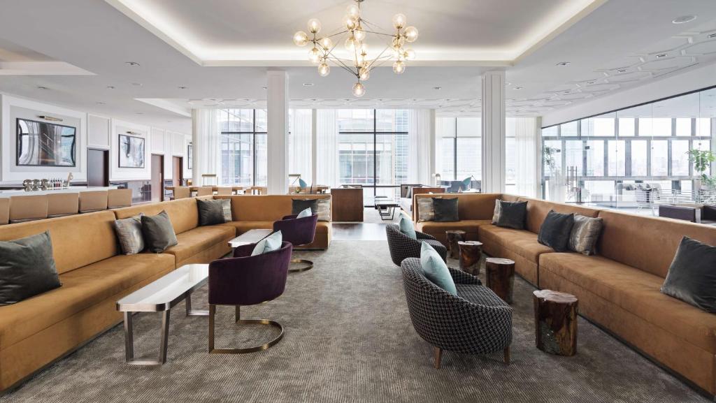 Posezení v ubytování Hyatt House Jersey City