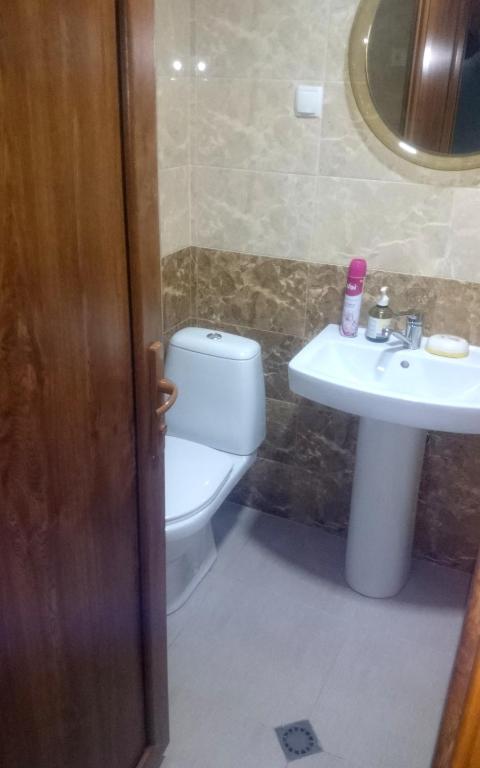 Koupelna v ubytování Apartment Erekle
