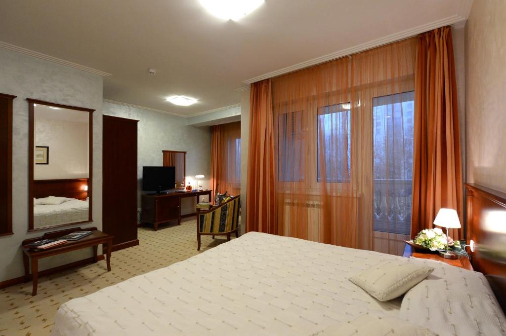 Voodi või voodid majutusasutuse Hotel Orasac toas