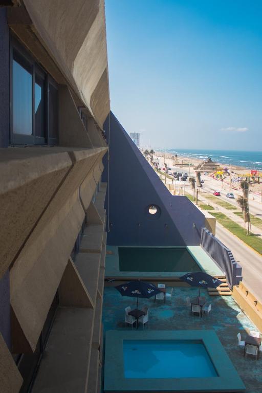 Nespecifikovaný výhled na moře nebo výhled na moře při pohledu z hotelu