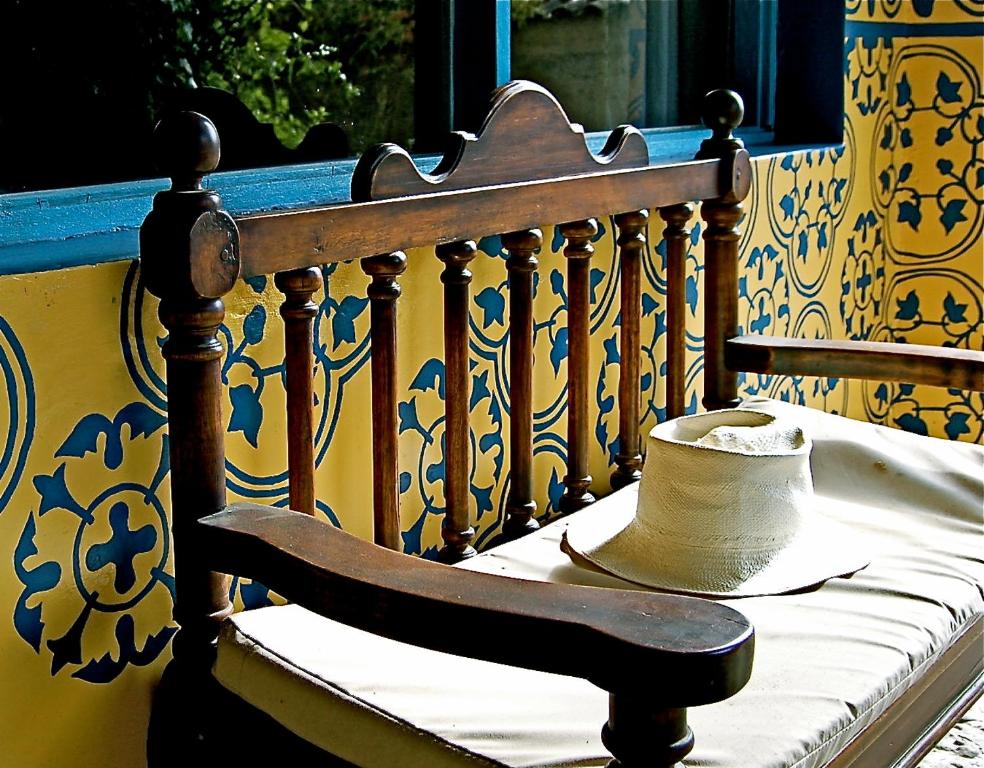 Posezení v ubytování Las Palmeras Inn