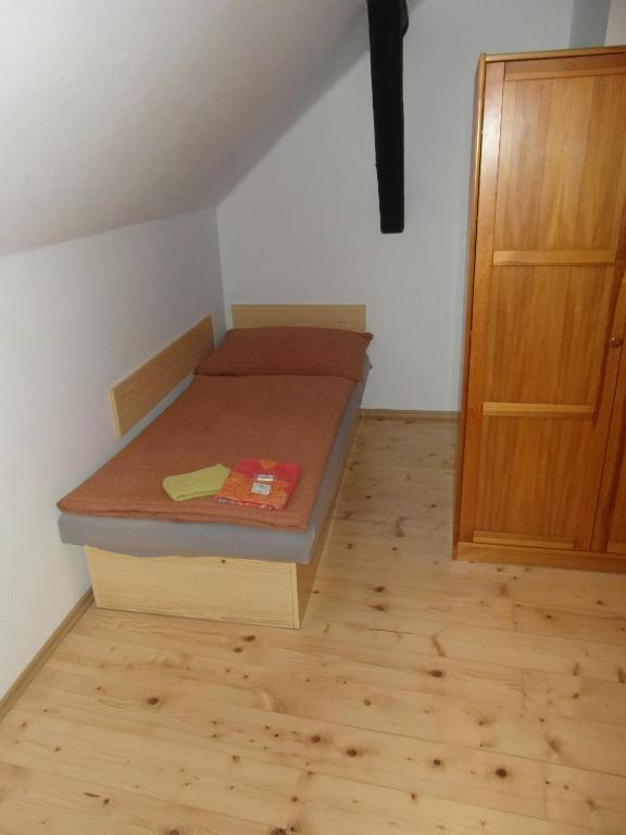 Postel nebo postele na pokoji v ubytování Pension U Soudu