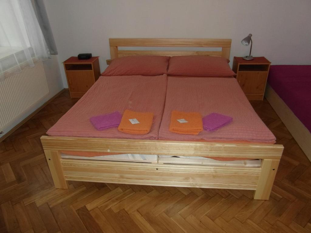 Postel nebo postele na pokoji v ubytování Pension U Soudu