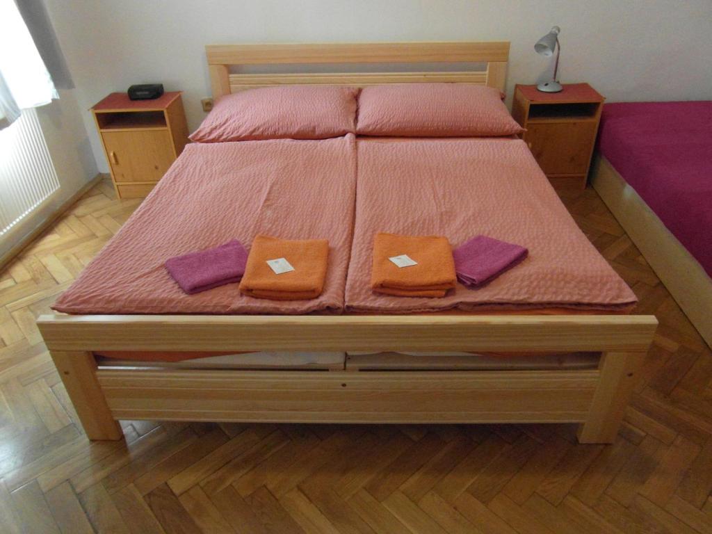 Postel nebo postele na pokoji v ubytování Pension U Soudu