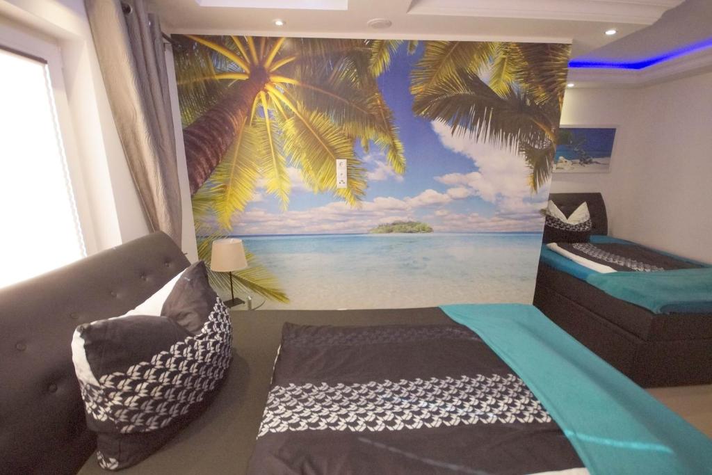 Pension / Zimmervermietung Wasbek - Deluxe Double Room With Two Double Beds