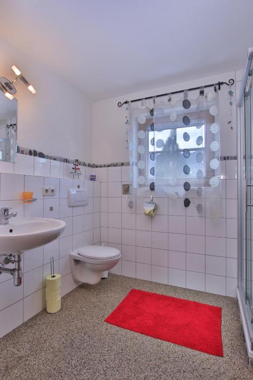 Koupelna v ubytování Gästehaus Berger