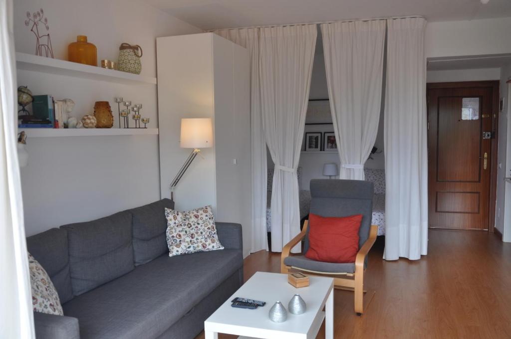Posezení v ubytování Apartment La Paz