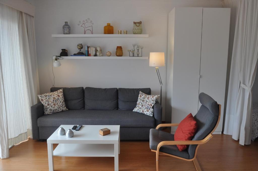 Posezení v ubytování Apartment La Paz