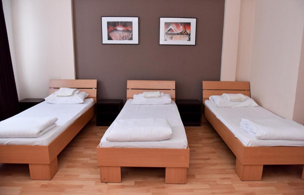 Postel nebo postele na pokoji v ubytování Hostel Milkaza
