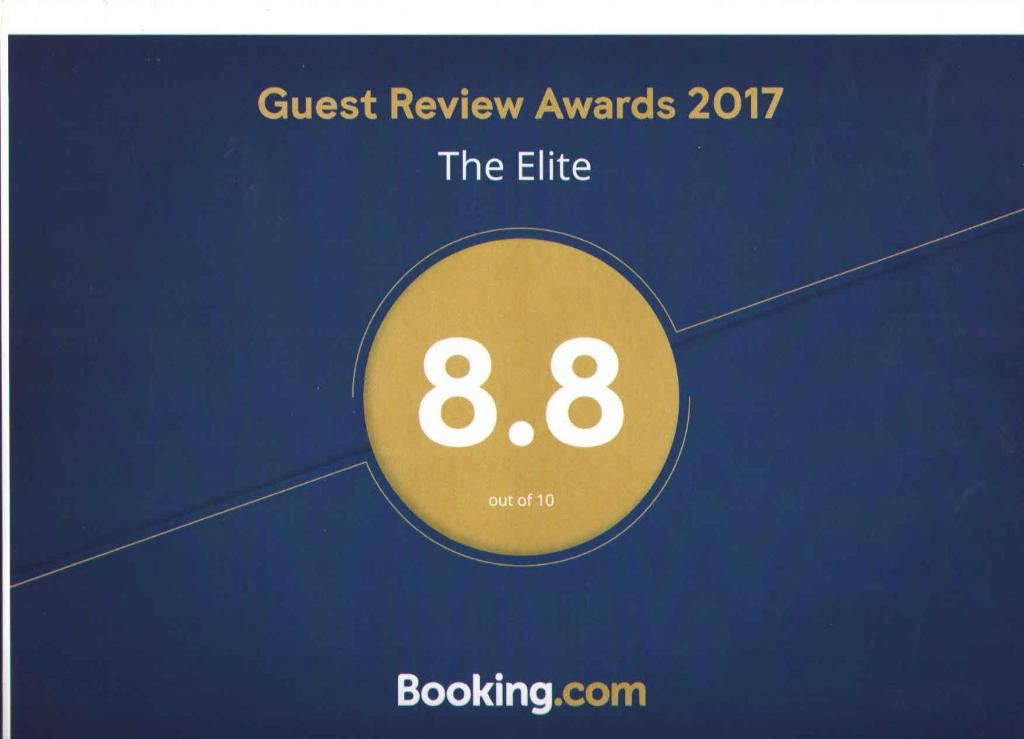 Certifikát, hodnocení, plakát nebo jiný dokument vystavený v ubytování The Elite Apartment Hotel
