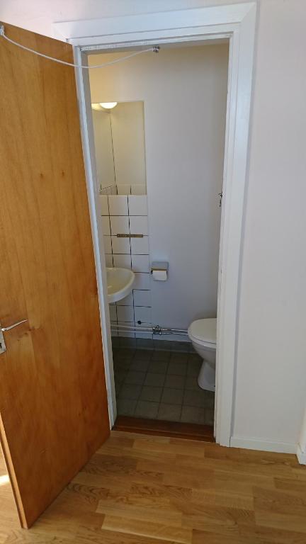 Koupelna v ubytování Tossene Vandrahem