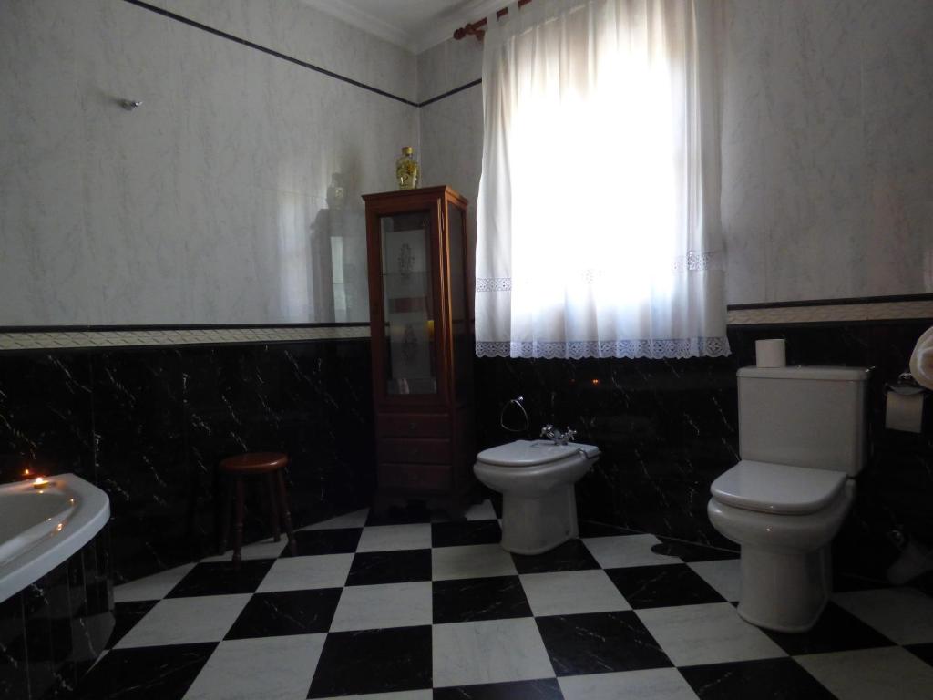 Koupelna v ubytování Casa Hormazas