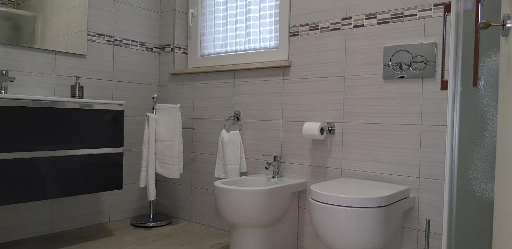 Koupelna v ubytování B&B Alborada