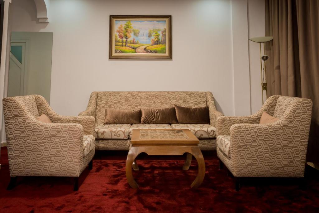 Un lugar para sentarse en Hôtel Mansour