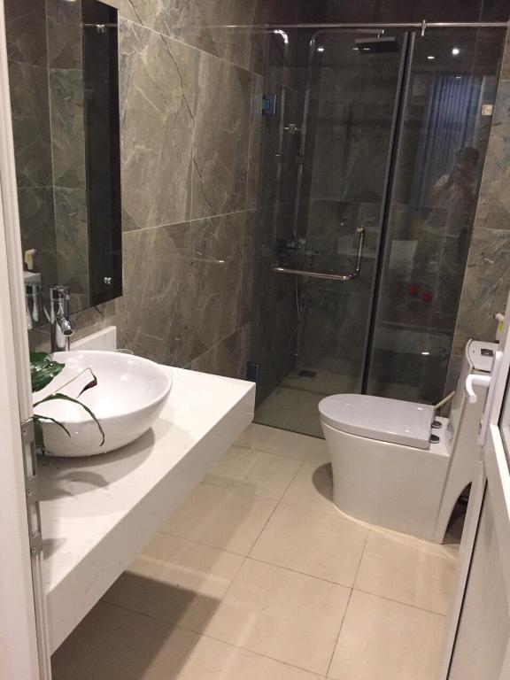 Koupelna v ubytování Hotel Royal
