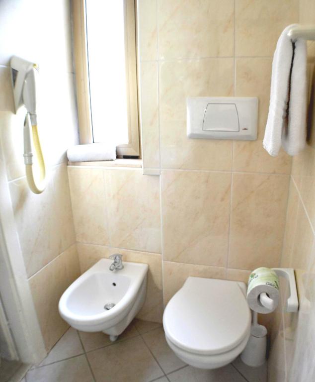 Koupelna v ubytování Hotel Prestige