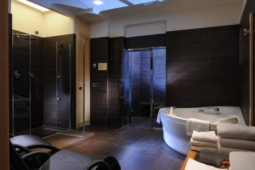 Koupelna v ubytování Hotel Manzoni