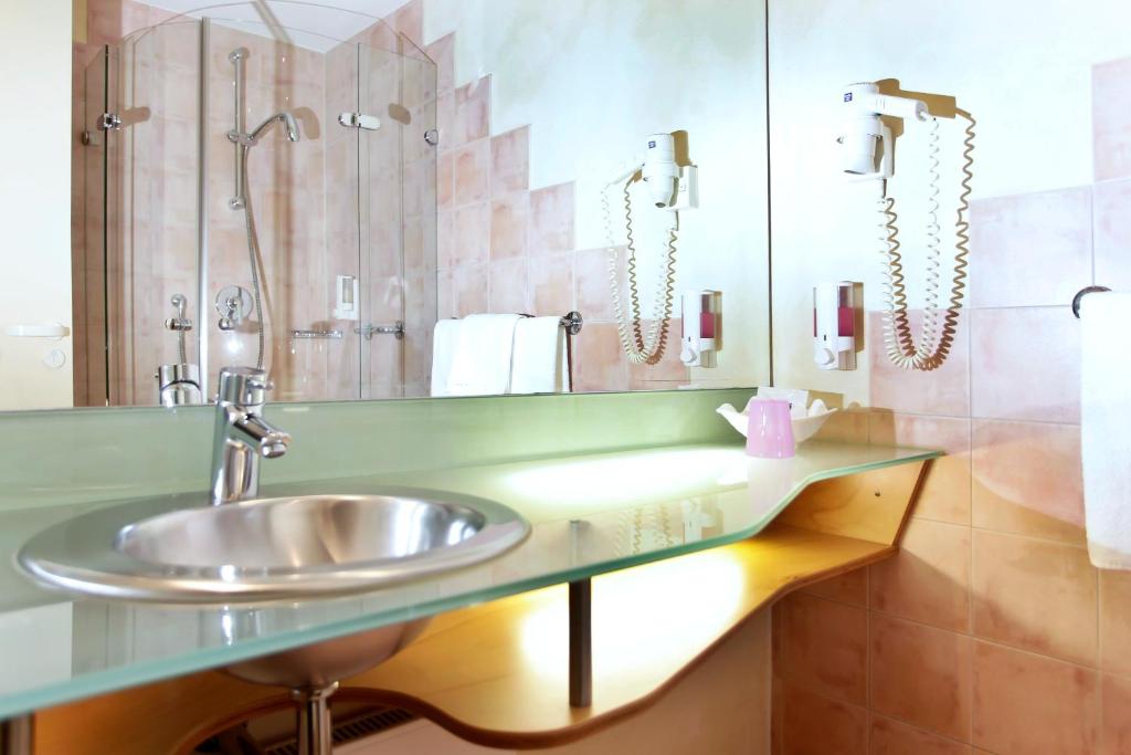 Koupelna v ubytování Hotel Watthalden