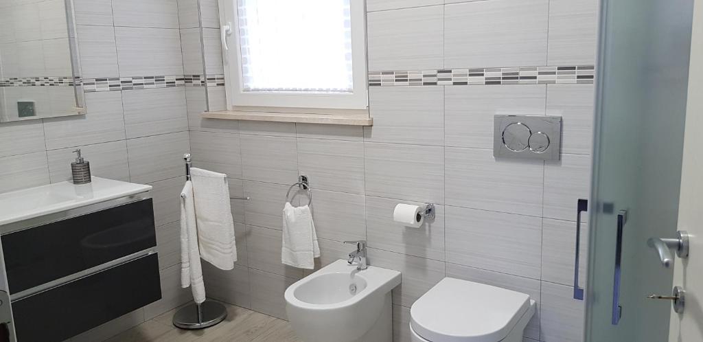 Koupelna v ubytování B&B Alborada